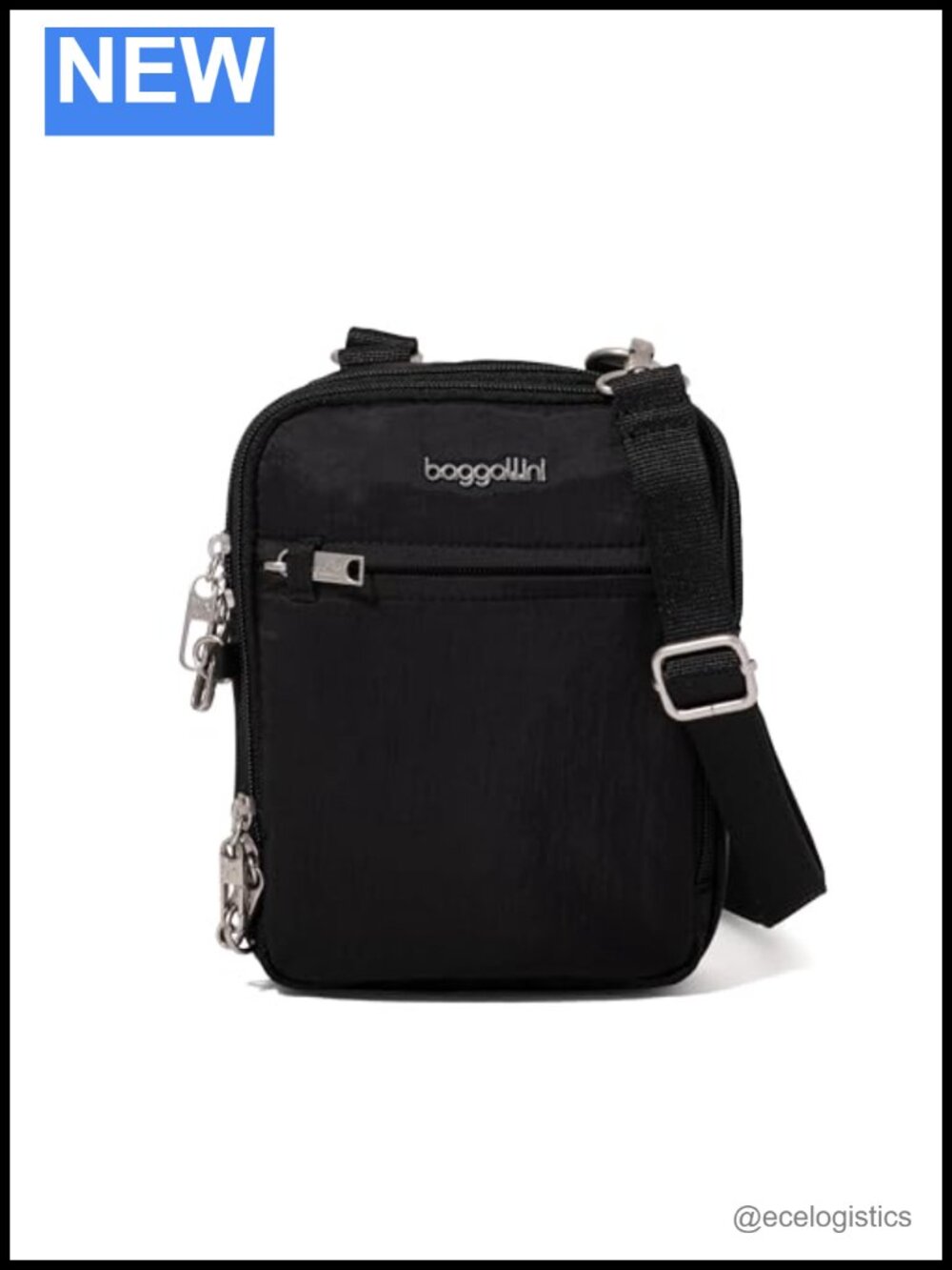 Anti-Theft Mini Crossbody Bag with RFID Protection, Securtex, Locking Zippers